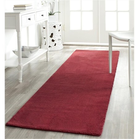 Safavieh 2 ft. - 3 in. x 8 ft. Runner- Shag Himalaya Red Hand Loomed Rug HIM610G-28